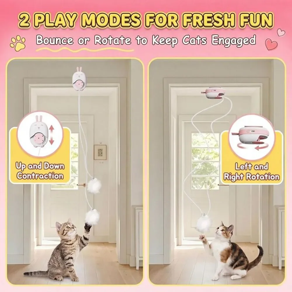 New Interactive Cat Toys for Indoor Cats, Automatic Hanging Cat Toys